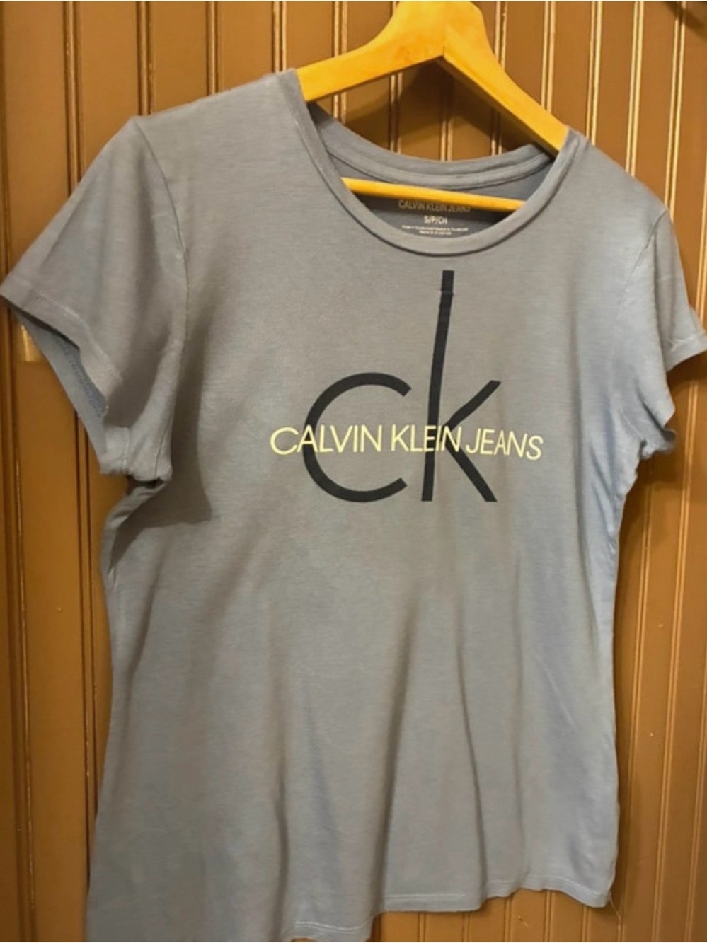 Calvin Klein Light Blue Short Sleeve Logo Tee
